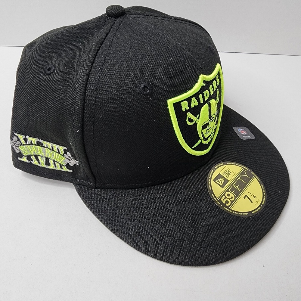 New Era 59FIFTY Las Vegas Raiders Summer Pop 7 1/4 Super Bowl 18 Fitted Hat Cap